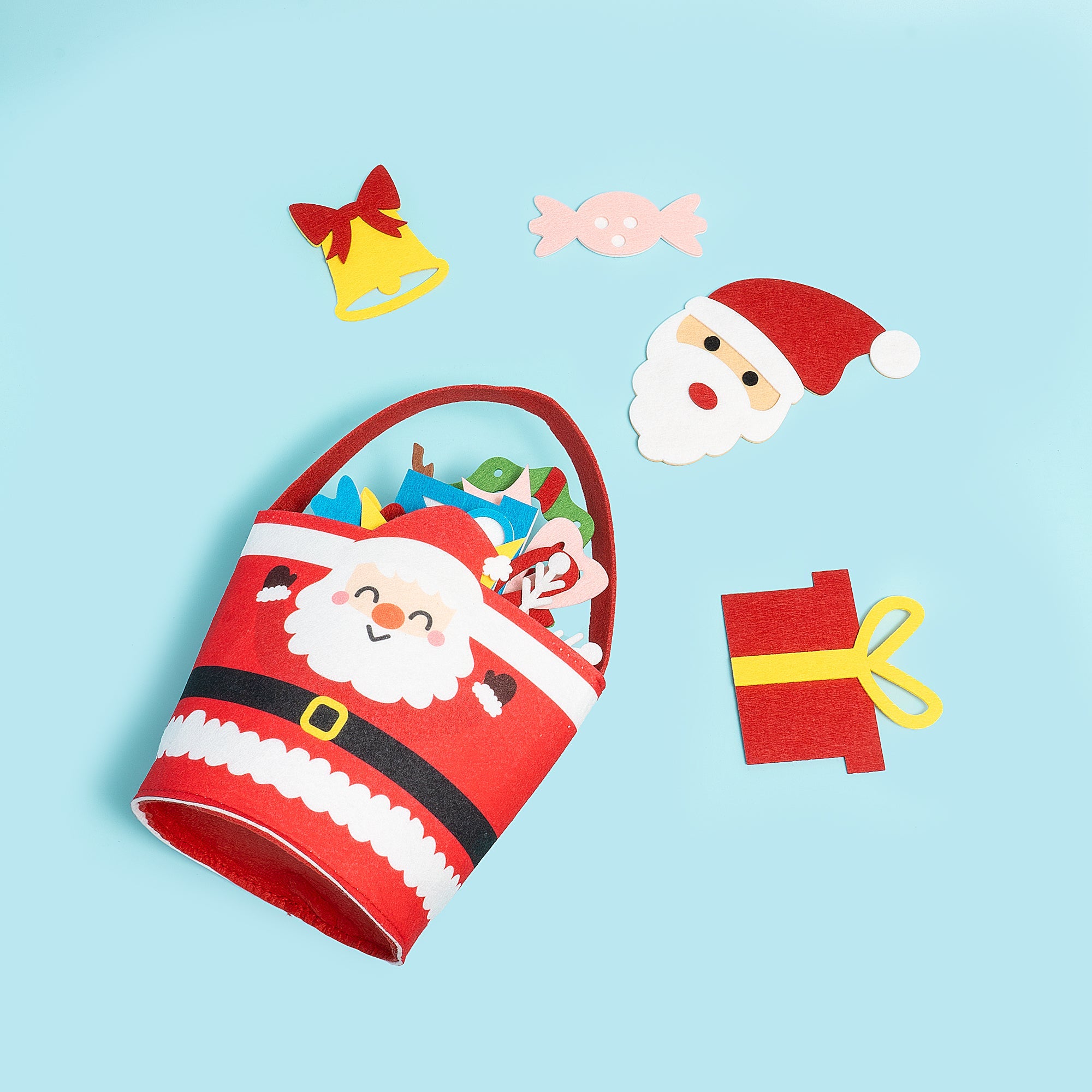 1x Cubo de fieltro para adornos