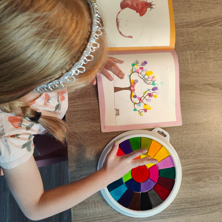  Divertido kit de pintura de dedos – 25 colores divertidos kit  de pintura de dedos y libro, kit de pintura de dedos saludable e inofensivo  para niños, lavable, herramientas de práctica