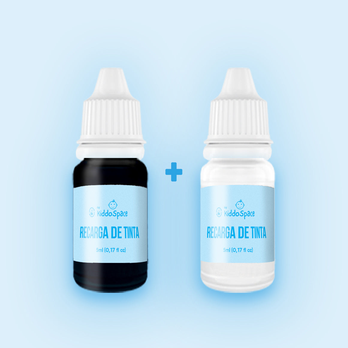Recarga de tinta blanca + negra